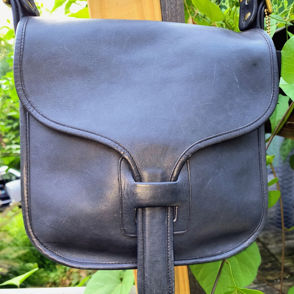SOLD DO NOT PURCHASE Vintage Coach Navy Courier Bag From 1970's Rare